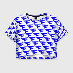 Футболка 3D укороченная женская Faze clan team, цвет: 3D-принт