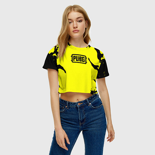 Женский топ PUBG краски текстура / 3D-принт – фото 3