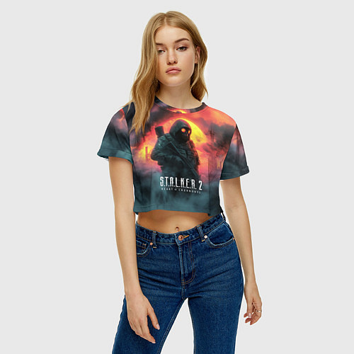 Женский топ Stalker 2 радиоактивный фон / 3D-принт – фото 3