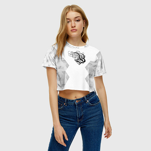 Женский топ Burzum white poly / 3D-принт – фото 3