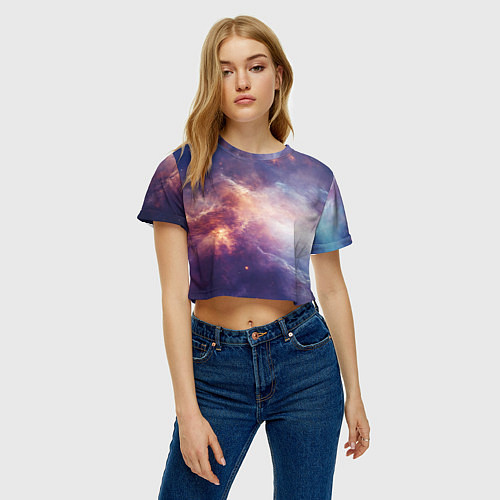 Женский топ Туманности космоса / 3D-принт – фото 3