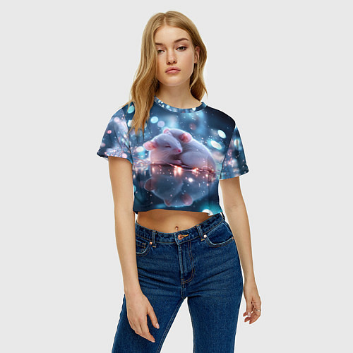 Женский топ Милые влюбленные мышки / 3D-принт – фото 3