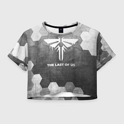 Футболка 3D укороченная женская The Last Of Us - grey gradient, цвет: 3D-принт