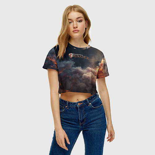 Женский топ Stronghold Crusader logo / 3D-принт – фото 3