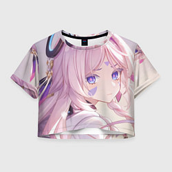 Футболка 3D укороченная женская Genshin Impact Ситлали, цвет: 3D-принт