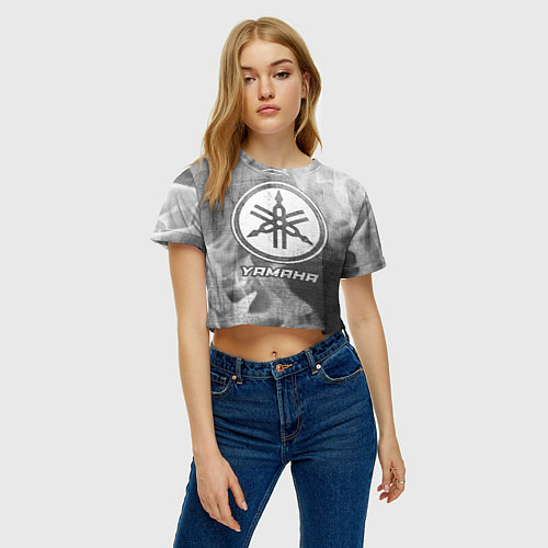 Женский топ Yamaha - grey gradient / 3D-принт – фото 3