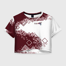 Футболка 3D укороченная женская Сноуборд горы зовут, цвет: 3D-принт