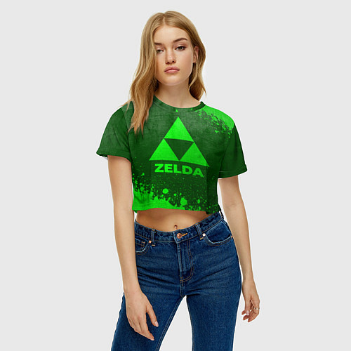 Женский топ Zelda - green gradient / 3D-принт – фото 3