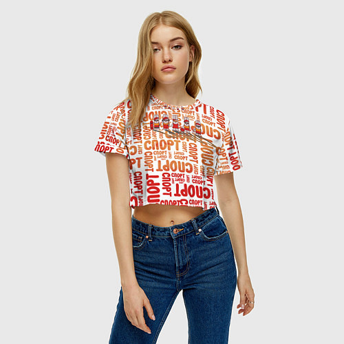 Женский топ КролСпорт / 3D-принт – фото 3