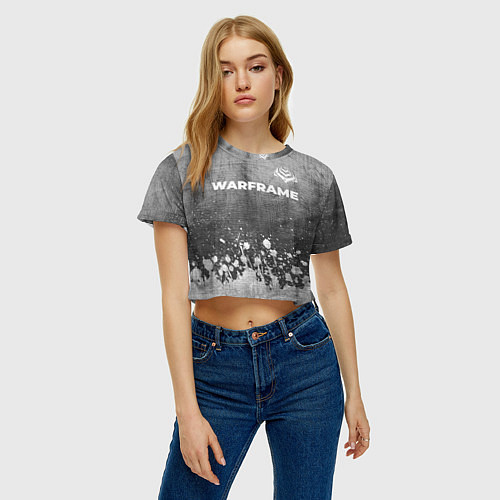 Женский топ Warframe - grey gradient посередине / 3D-принт – фото 3