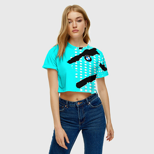 Женский топ BMW sport краски / 3D-принт – фото 3