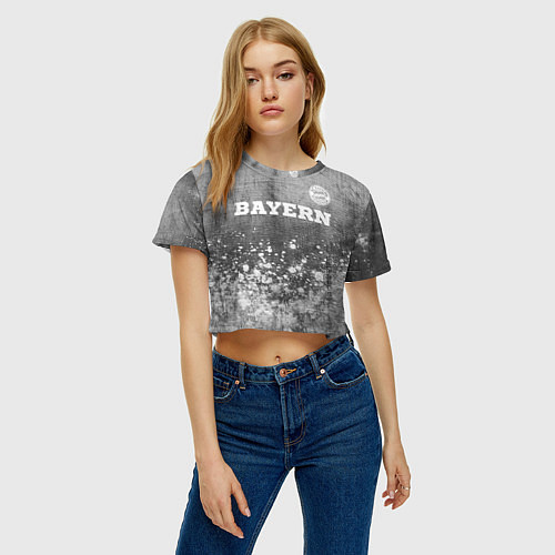 Женский топ Bayern - grey gradient посередине / 3D-принт – фото 3