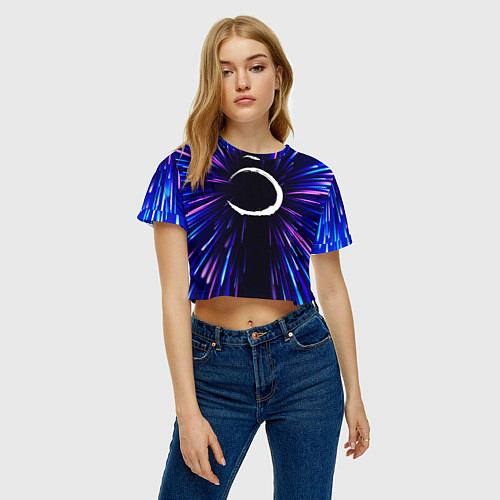 Женский топ Demon Slayer neon energy / 3D-принт – фото 3