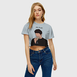 Футболка 3D укороченная женская Ross - im fine, цвет: 3D-принт — фото 2