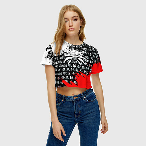 Женский топ Ведьмак япония краски / 3D-принт – фото 3