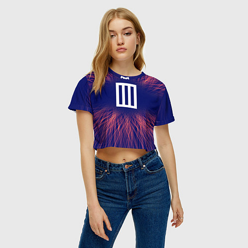 Женский топ Paramore red energy / 3D-принт – фото 3