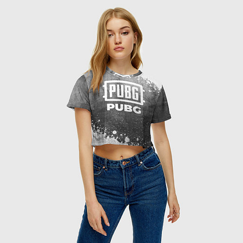 Женский топ PUBG - grey gradient / 3D-принт – фото 3