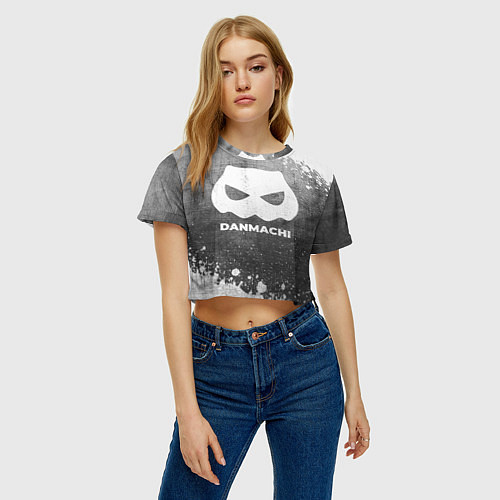 Женский топ DanMachi - grey gradient / 3D-принт – фото 3