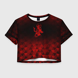 Женский топ Iron Maiden red poly