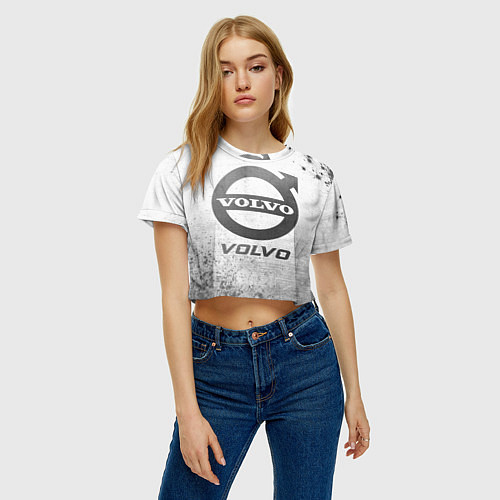 Женский топ Volvo - white gradient / 3D-принт – фото 3