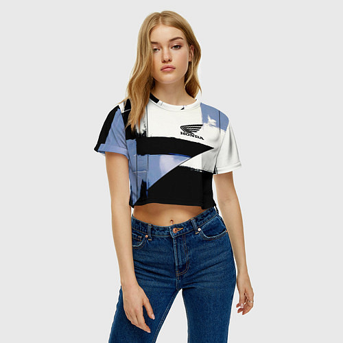 Женский топ Honda логотип / 3D-принт – фото 3