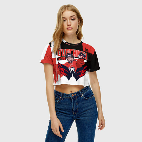 Женский топ Александр Овечкин 895 голов / 3D-принт – фото 3