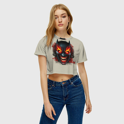 Женский топ Огенный Бэтмент / 3D-принт – фото 3