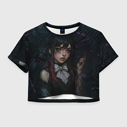 Футболка 3D укороченная женская Дерзкая альтушка, цвет: 3D-принт