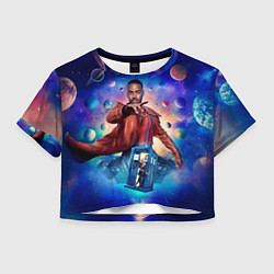 Футболка 3D укороченная женская Доктор Кто Шути Гатва, цвет: 3D-принт
