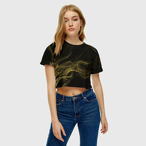 Женский топ Color smoke yellow / 3D-принт – фото 3