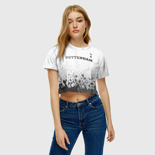 Женский топ Tottenham - white gradient посередине / 3D-принт – фото 3