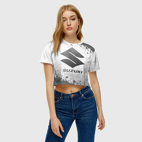 Женский топ Suzuki - white gradient / 3D-принт – фото 3