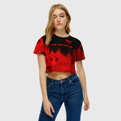 Женский топ The Last Of Us - red gradient посередине / 3D-принт – фото 3