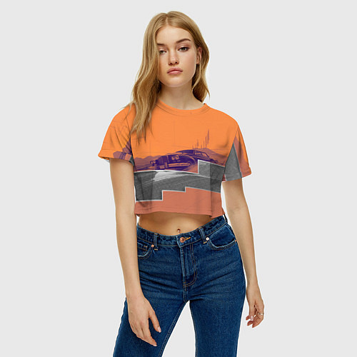 Женский топ Элитное авто в пустыни / 3D-принт – фото 3