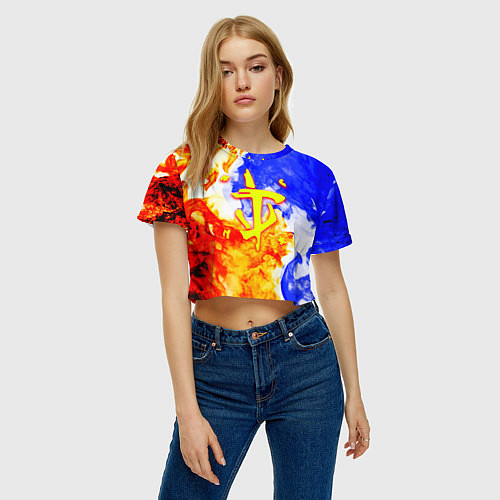 Женский топ Doom битва огня / 3D-принт – фото 3