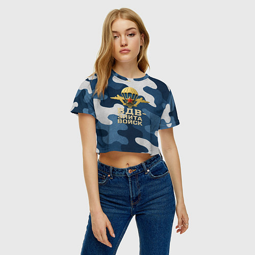 Женский топ ВДВ - элита войск / 3D-принт – фото 3