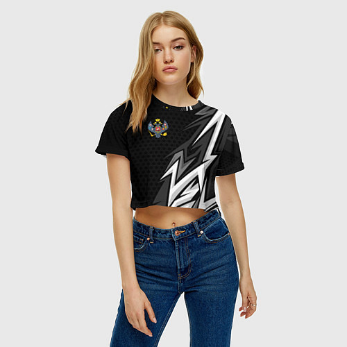 Женский топ Российская империя - спортивный / 3D-принт – фото 3