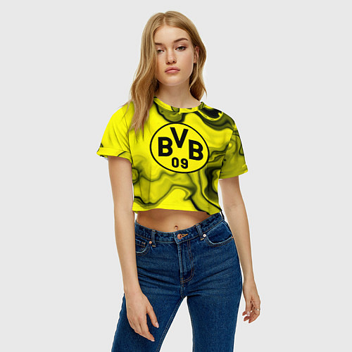 Женский топ Фк Боруссия Дортмунд / 3D-принт – фото 3