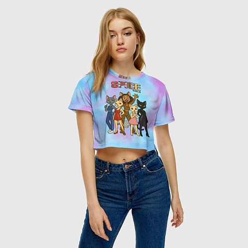 Женский топ Spice girls кошки из 90х / 3D-принт – фото 3