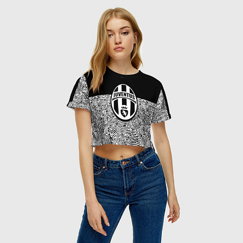 Женский топ Juventus отпечатки текстура / 3D-принт – фото 3