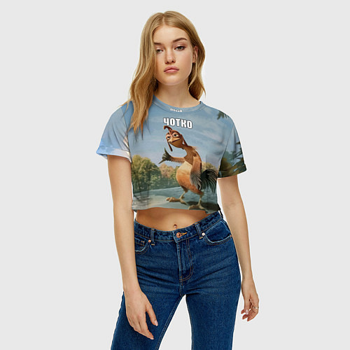 Женский топ Лови волну - чотко мем / 3D-принт – фото 3