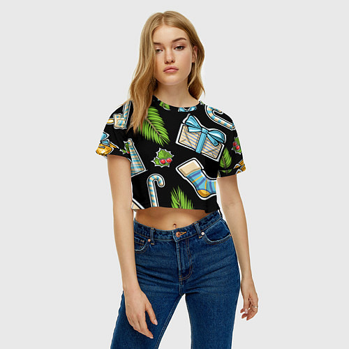 Женский топ Christmas soul / 3D-принт – фото 3