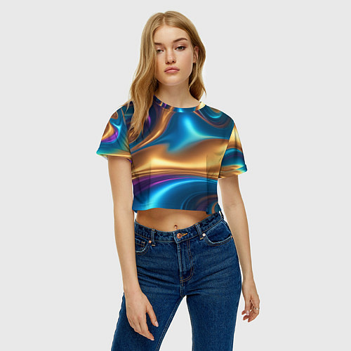 Женский топ Сплавы разноцветные / 3D-принт – фото 3