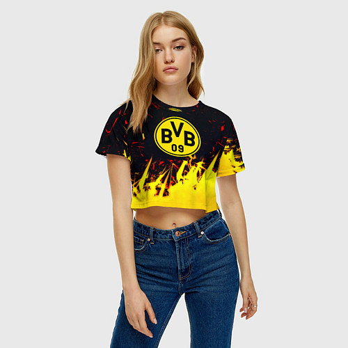 Женский топ Borussia краски соты / 3D-принт – фото 3