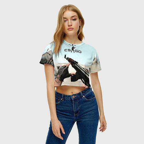 Женский топ Counter-Strike: De Dust / 3D-принт – фото 3