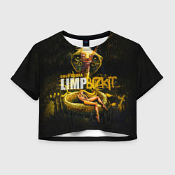 Футболка 3D укороченная женская Gold Cobra: Limp Bizkit, цвет: 3D-принт