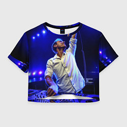 Футболка 3D укороченная женская Armin Van Buuren, цвет: 3D-принт