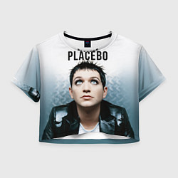 Футболка 3D укороченная женская Placebo: Brian Molko, цвет: 3D-принт