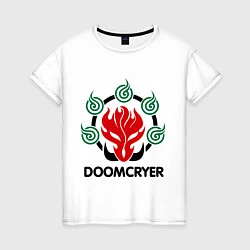 Футболка хлопковая женская Orc Mage - Doomcryer, цвет: белый