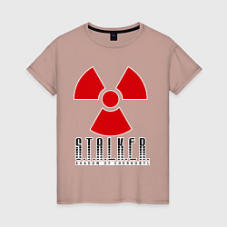 Футболка хлопковая женская STALKER: Shadow of Chernobyl, цвет: пыльно-розовый